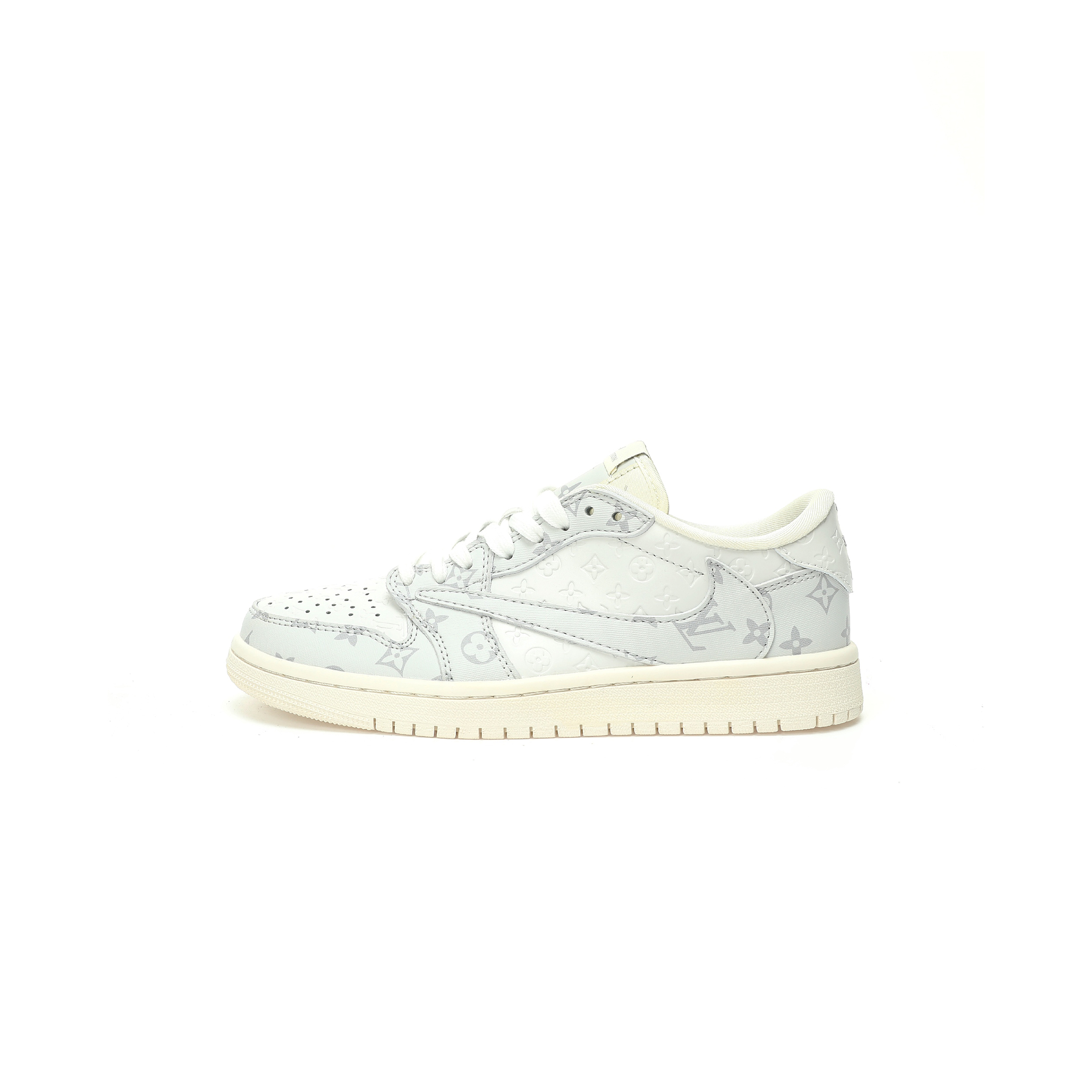 NIKE AIR JORDAN 1 LOW OG SP WHITE GREY LV MONOGRAM LX1988-500